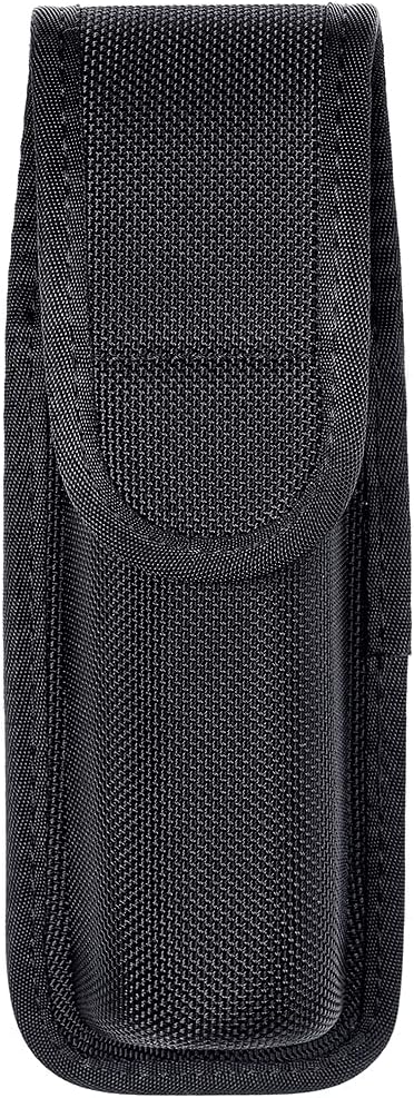 TAFTACFR Molded OC/Mace Spray Pouch, Top Flap Pepper Spray Holster OC/Mace Pepper Spray Black Pouch Hidden Snap(Small for MK3 and Large for MK4)