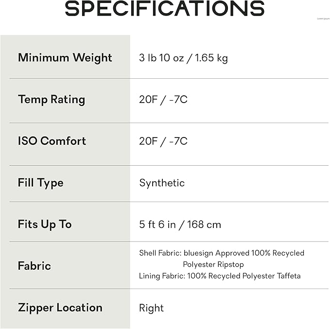 NEMO Equipment Forte Endless Promise Synthetic Sleeping Bag