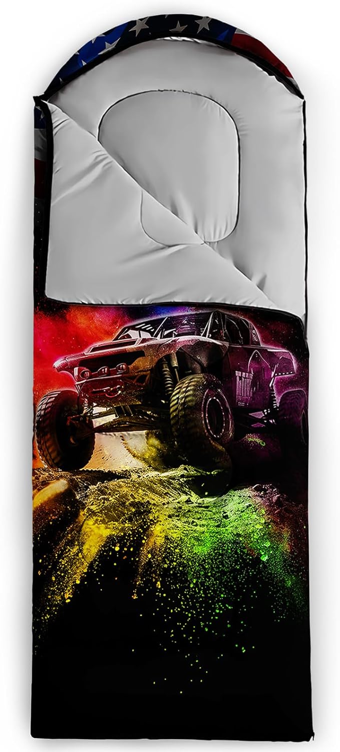 Print sleeping bag,sleeping bags,Outdoor Camping Sleeping Bag,Suitable For Children Boys And Girls Portable,Waterproof,Compact And Lightweight,Great For Outdoor Camping,Backpacking And Hiking