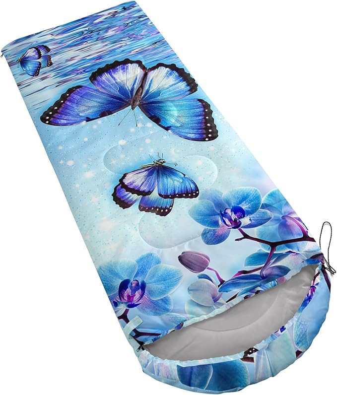 QOOMO Camping Sleeping Bags,3 Season Warm & Cool Weather,Lightweight,Waterproof Sleeping Bags for Adults & Kids,Traveling,and Outdoors,Camping Gear Equipment