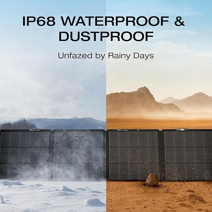 EF ECOFLOW Solar Generator DELTA 2 Max 2048Wh with 220W Solar Panel, LiFePO4 Battery Portable Power Station, Up to 3400W AC Output, AC + Solar Fast Dual Charging 0-100% in 1 Hr For Outdoor Camping RV