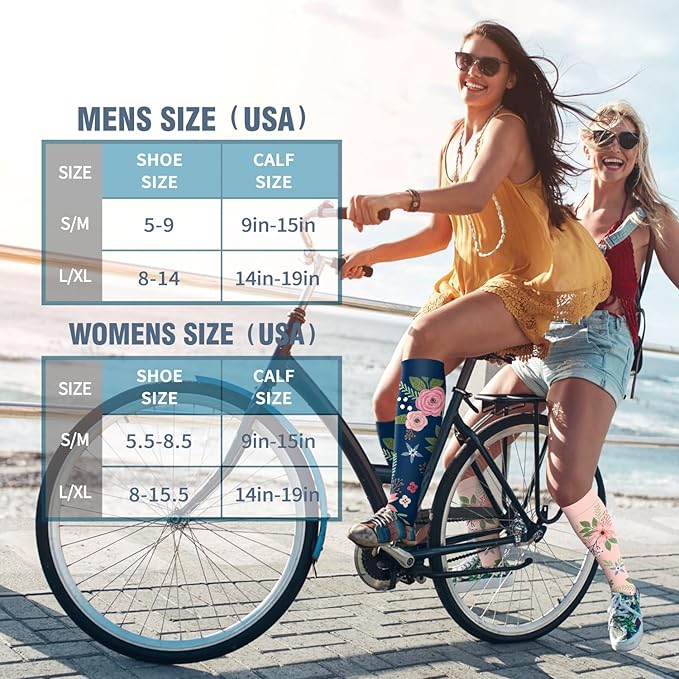 6 Pack Copper Compression Socks for Women and Men Circulation-Best Support for Medical, Running,Nursing,Athletic