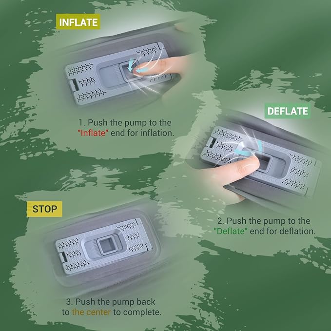 Elegear Air & Foam Self Inflating Sleeping Pad, Built-in Electric Pump 4" Ultra-Thick Memory Foam Camping Mattress with Pillow Double Camping Pad 4-Season R-value 9.5 Camp Mat for Car/Traveling - Full