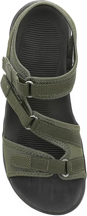 UBFEN Womens Hiking Comfortable Sport Walking Sandals Outdoor Athletic Water Sandals with Three Adjustable Straps