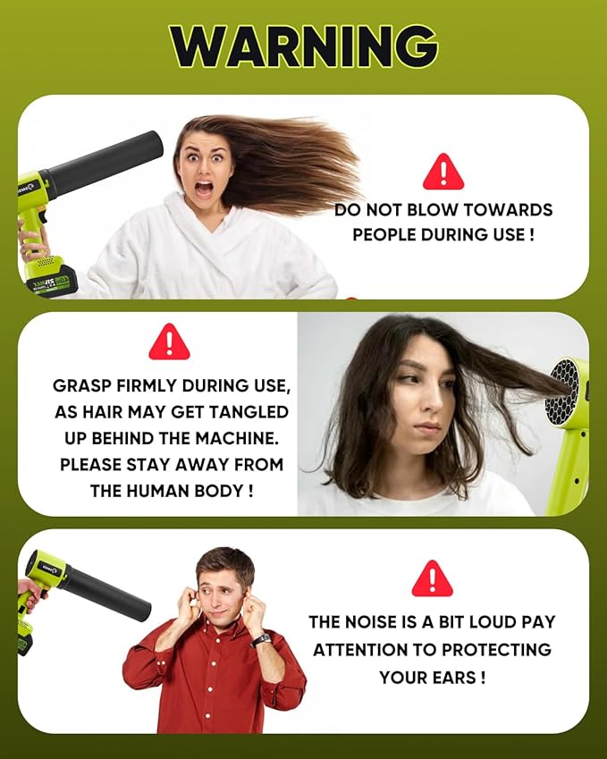 Saker Cordless Leaf Blower Portable Dust Cleaner Handheld Blower Adjustable Speed with Extended Nozzle for Drying,Patio Cleaning, Blowing Leaves,Water,Dust 2 X 4.0Ah Batteries BF2641