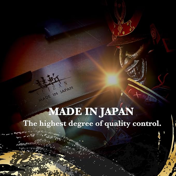 SUIZAN Flush Cut Saw 7" - Professional Japanese Pullsaw Handsaw Woodworking Tools