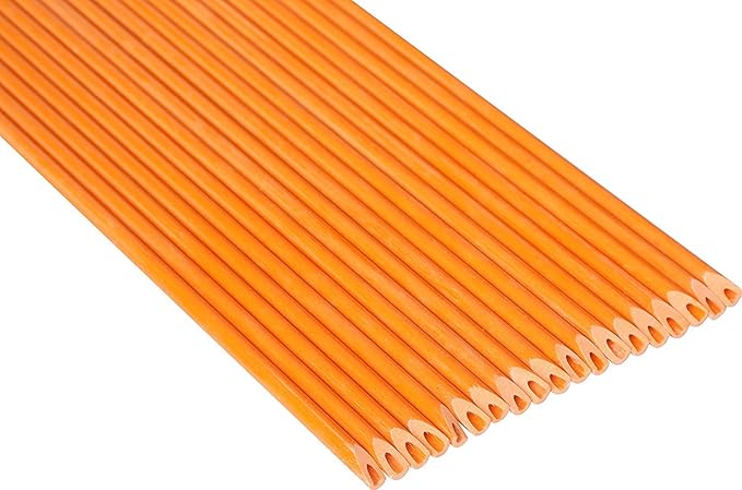 Reflective Driveway Markers 36-Inch Driveway Poles for Easy Visibility at Night 5/16 Inch Diameter Orange, 20 Pack