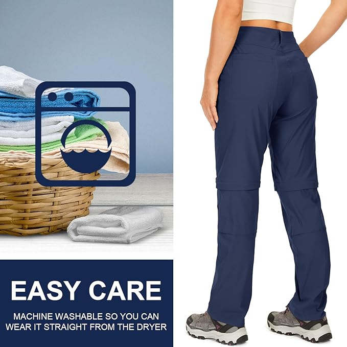 Women's Hiking Pants Convertible Zip Off Lightweight Quick Dry Outdoor Travel Camping Safari fising Pants