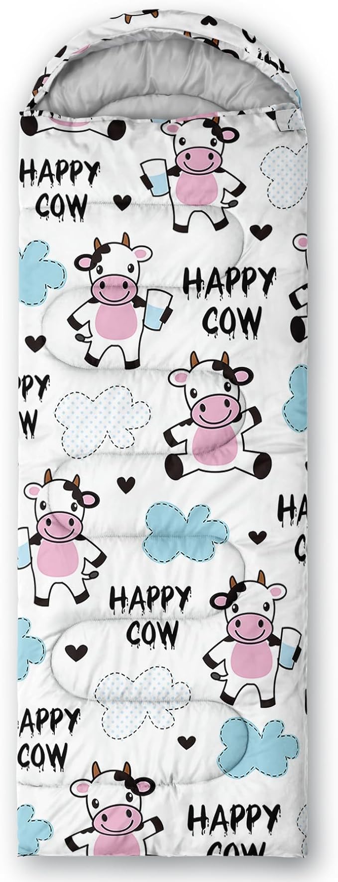 QOOMO Camping Sleeping Bags,3 Season Warm & Cool Weather,Lightweight,Waterproof Sleeping Bags for Adults & Kids,Traveling,and Outdoors,Camping Gear Equipment