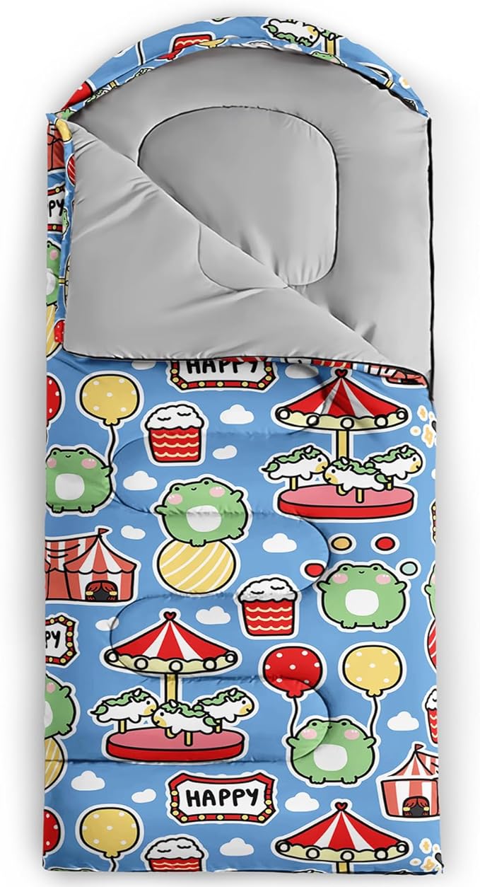 Print sleeping bag,sleeping bags,Outdoor Camping Sleeping Bag,Suitable For Children Boys And Girls Portable,Waterproof,Compact And Lightweight,Great For Outdoor Camping,Backpacking And Hiking