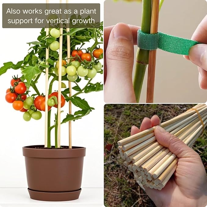 125 PCS 30-Inch Extra Thick 6.3mm Smores Sticks & Marshmallow Sticks for Fire Pit & Campfire – Heavy Duty Long Bamboo Skewers for Grilling, BBQ, Hot Dogs, Camping, and Plant Stakes – VESYMAN