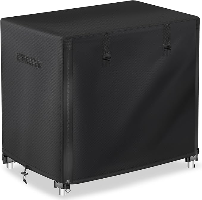 Outdoor Prep Table Cover with Split Zipper - Waterproof Stainless Steel Metal Table Cover - Outdoor Dining Table Cover - Grill Table Cover - Grill Cart Cover - 40"L x 24"W x 32"H