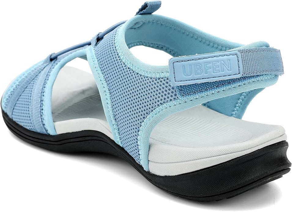 UBFEN Womens Hiking Sandals Comfortable Walking Sandals Summer Sport Breathable Arch Support