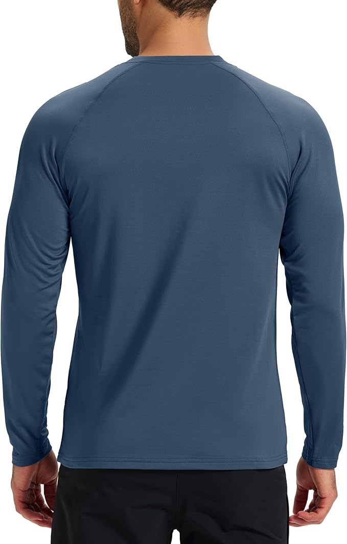 Boladeci Men's Thermal Underwear Tops Fleece Lined Base Layer Long Sleeve Shirts for Cold Weather