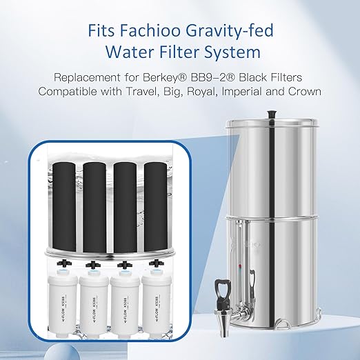 Fluoride Filters, Replacement for Berkey® PF-2® Fluoride Filters, Berkey® Gravity Filtration System and King Tank Series (Pack of 2)