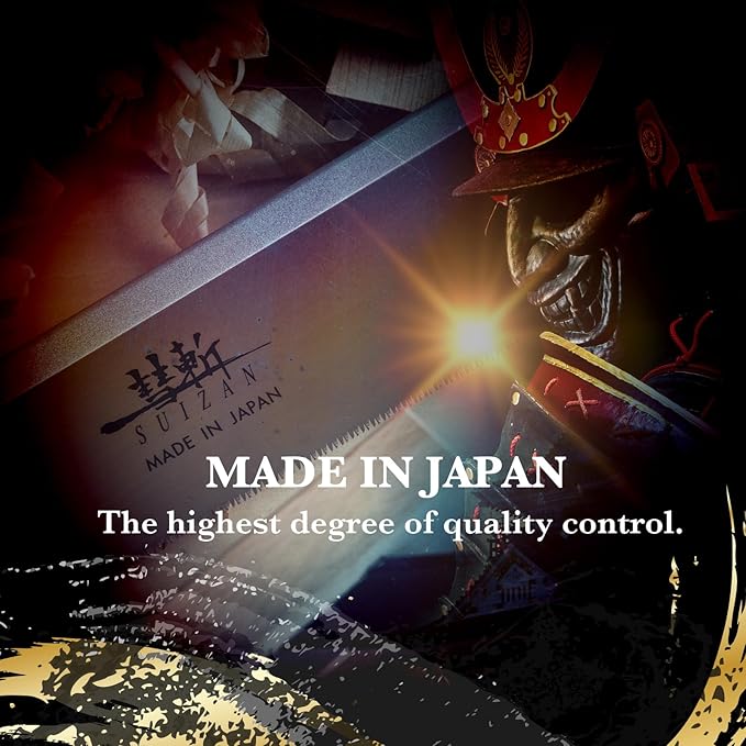 SUIZAN Dozuki Dovetail Saw 9.5" Rip Cross Angle Cut - Professional Japanese Pullsaw Handsaw Woodworking Tools