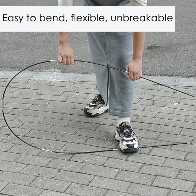 DIY Tent Pole, Replacement Tent Pole, Greenhouse Hoops,Telescopic Rod,Long Approximately 52ft, Diameter - 6.5mm,36 Packs, for Hiking Camping Backpacking Tent