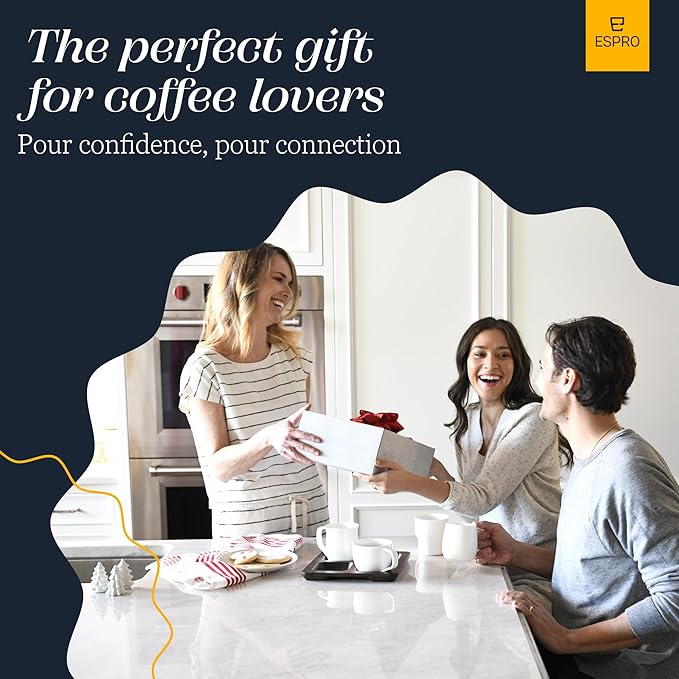 ESPRO - P5 French Press Coffee Maker – Patented Double Microfilter for Sludge and Grit Free Coffee – Made in Taiwan, Black, 18 oz