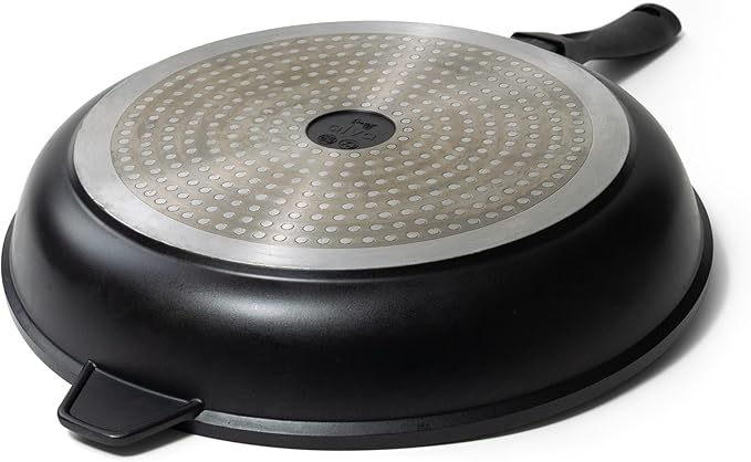 Alva Energy 12.6" Premium Ceramic Nonstick Frying Pan - PFAS/PTFE-Free Non-Toxic - Fast Even Heating - Stay-Cool Handle - Lightweight & Dishwasher & Induction Safe - Recycled Aluminum