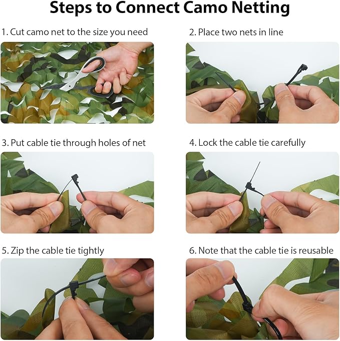 Camo Netting Camouflage Netting 20x20 10x20 10x10 Bulk Roll Burlap Camo Tarp Sunshade Net for Hunting Blind Dinosaur Birthday Jungle MilitaryTheme Party Decoration Camping Shooting