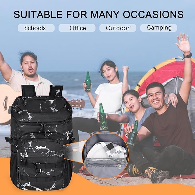 Cooler Backpack Insulated Leak Proof,Small Soft Coolers Bag for Men and Women Camping,Travel,Beach,Hiking,Picnic