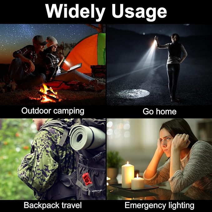 Treela 36 Pcs Hand Crank Flashlights Operation Christmas Items Bulk Squeeze Flashlight No Battery Required Torchlight 3 Powered Charging for Emergency(Green, Gray, Blue, Red)