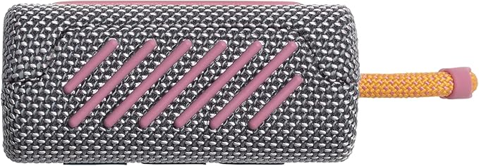 JBL Go 3 - Portable Mini Bluetooth Speaker, big audio and punchy bass, IP67 waterproof and dustproof, 5 hours of playtime, speaker for home, outdoor and travel (Grey)
