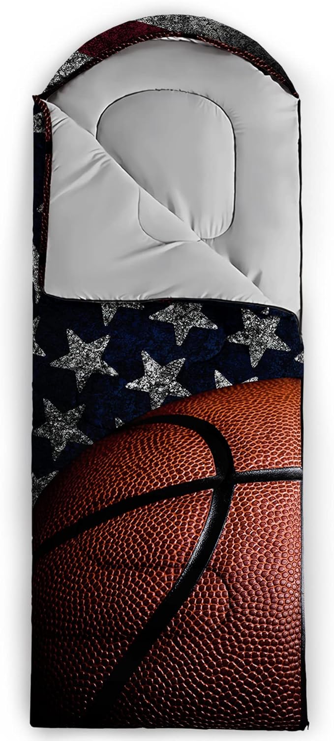 QOOMO Camping Sleeping Bags,3 Season Warm & Cool Weather,Lightweight,Waterproof Sleeping Bags for Adults & Kids,Traveling,and Outdoors,Camping Gear Equipment