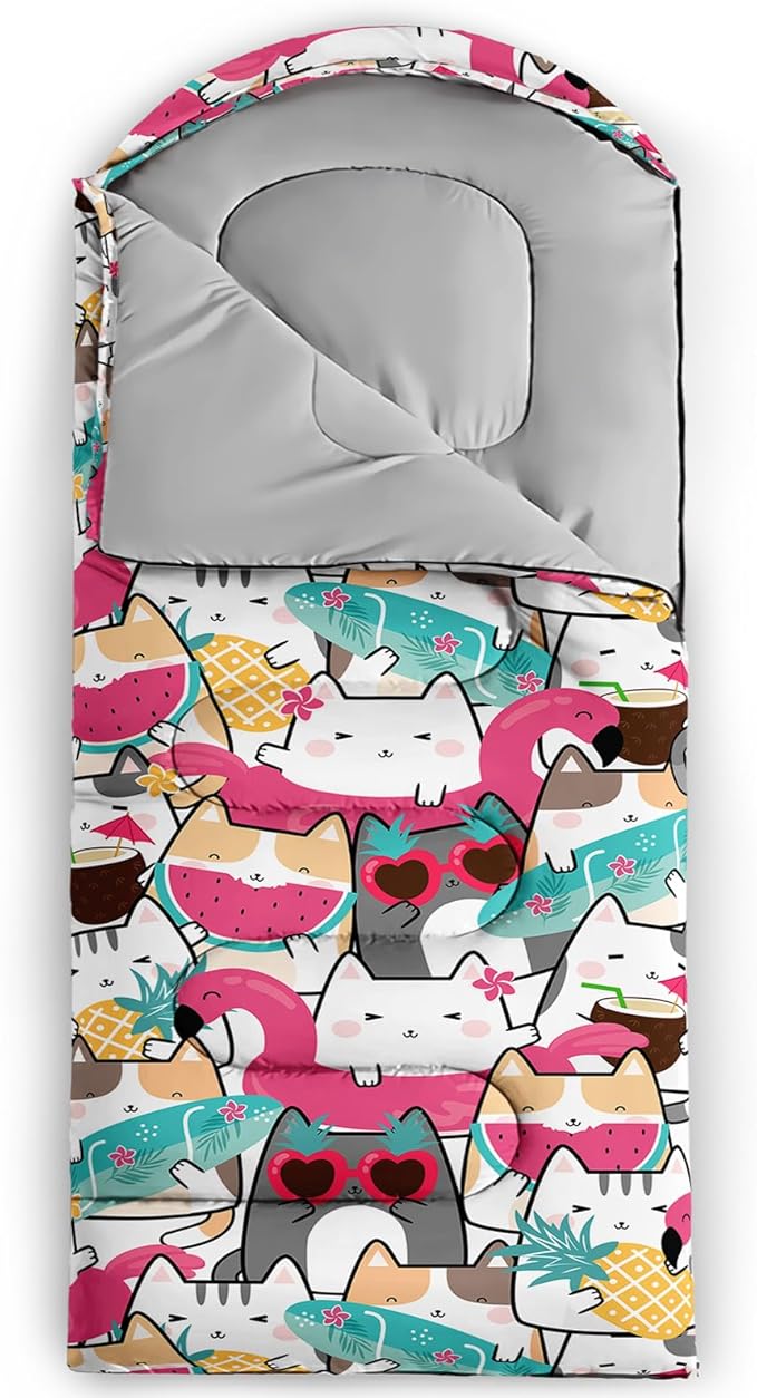 Print sleeping bag,sleeping bags,Outdoor Camping Sleeping Bag,Suitable For Children Boys And Girls Portable,Waterproof,Compact And Lightweight,Great For Outdoor Camping,Backpacking And Hiking