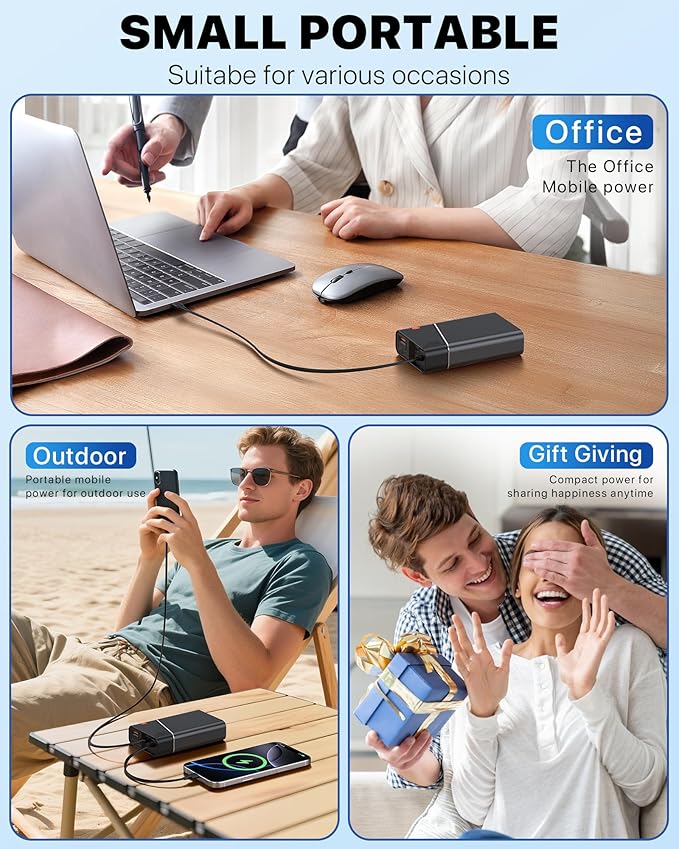 Kesguar Portable Charger 20000mAh, 22.5W PD 3.0+QC 4.0 Super Fast Charging Power Bank, Cooler Aerospace Metal Case for iPhone 16 15 14, 13 Android, iPad, Samsung Google Tablet & More