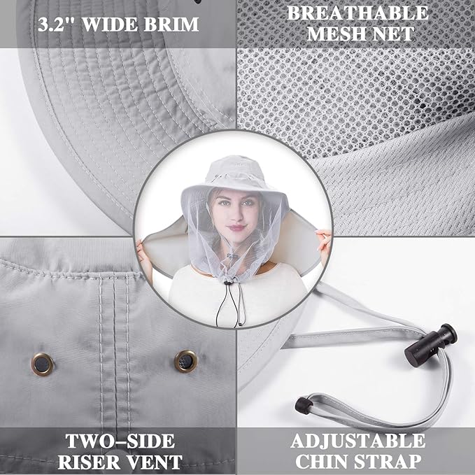 Palmyth Head Net Hat, Sun Hat Safari Hat