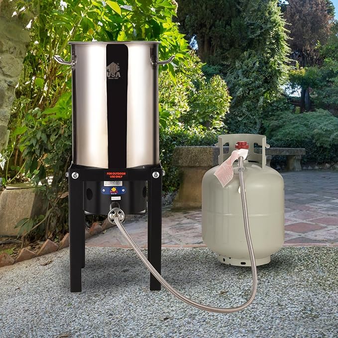 ARC 55,000BTU Propane Burner Camping Stove,Outdoor Gas Stove Burner Cooker for Cooking for Turkey Fry,Homebrewing,Crawfish Boil,and More!