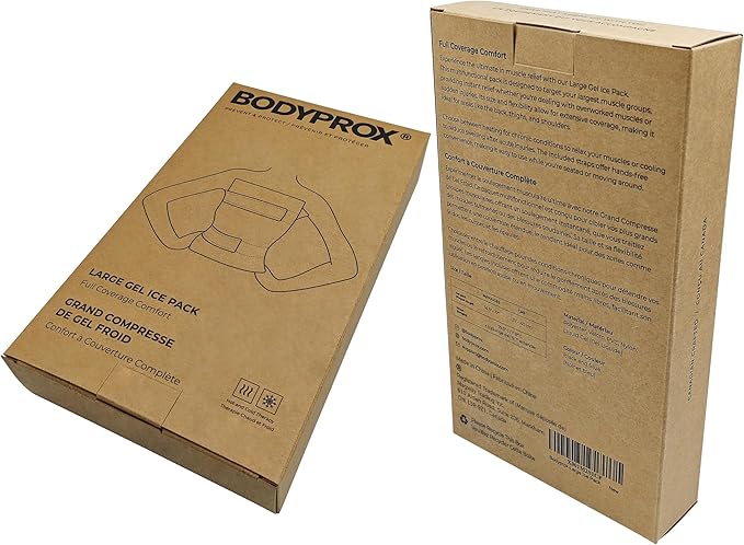 Flexible Large Gel Ice Pack for Shoulders, Arms, Back and Thighs. Hot & Cold Therapy Wrap