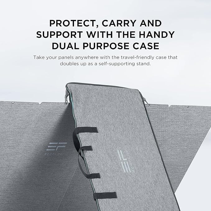 EF ECOFLOW Solar Generator 120V/3.6kWh DELTA Pro with 4x400W Portable Solar Panel, 23% High-Efficiency, 5 AC Outlets, 3600W Portable Power Station for Home Use Emergency Blackout Camping RV