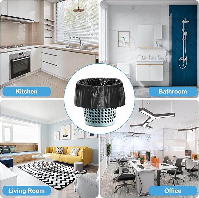 100 Portable Camping Toilet Bags, Biodegradable Porta Potty Bucket Toilet Bags, 8 Gallon Compostable Thickened Trash Garbage Bags