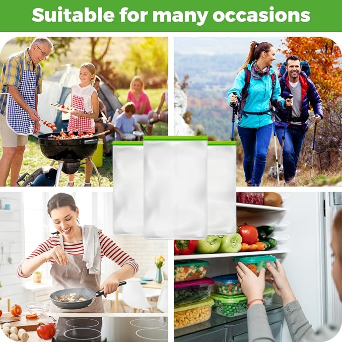 3 Pack Bear Bags for Food Backpacking, Odor Proof Bags-12x20 Inch, Reusable Double Track Zip Closure Storage Bags Keep Fresh fit Camping, Water Sports, Hiking and Home Organization