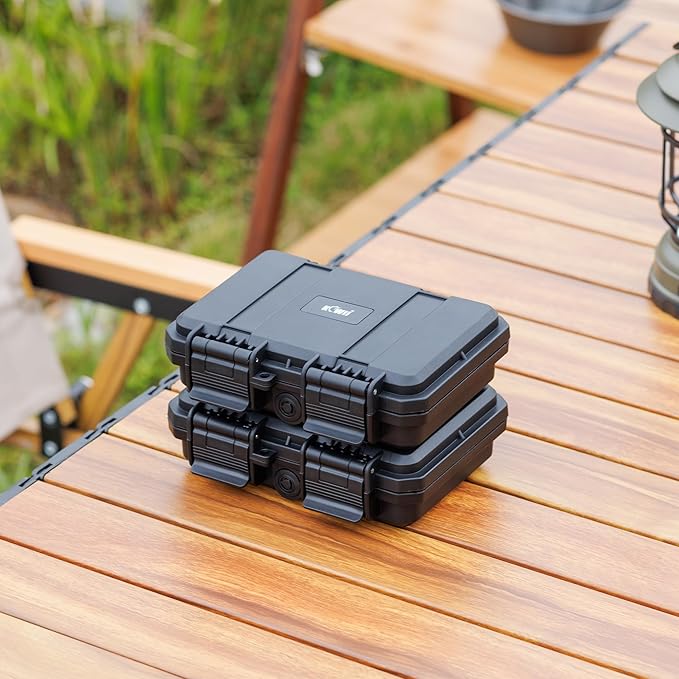 24 Slots CR2 CR123 CR123A Lithium Battery Organizer Case, IP67 Waterproof Hard Case for CR17345/CR16340/CR18350/CR15270(CR2) Explosionproof Batteries Storage Holder for Household Outdoor Camping