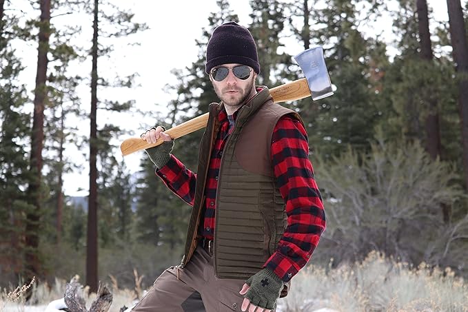 1844 Helko Werk Germany Classic Forester - 3.5 lb Felling Axe - Made in Germany Multi-Purpose Cutting and Felling Axe for Felling Trees, Splitting Wood - Head 3.5 lbs, Handle 31 in.(Forester) #10495