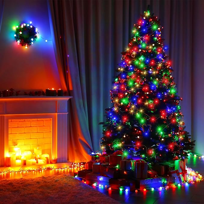 Macarrie 3 Pcs Fairy Lights USB Powered 16 ft 50 LED String Lights Plug in for Xmas Indoor Outdoor Party Wedding Home Festival Tree Garden Decoration (Multicolor)