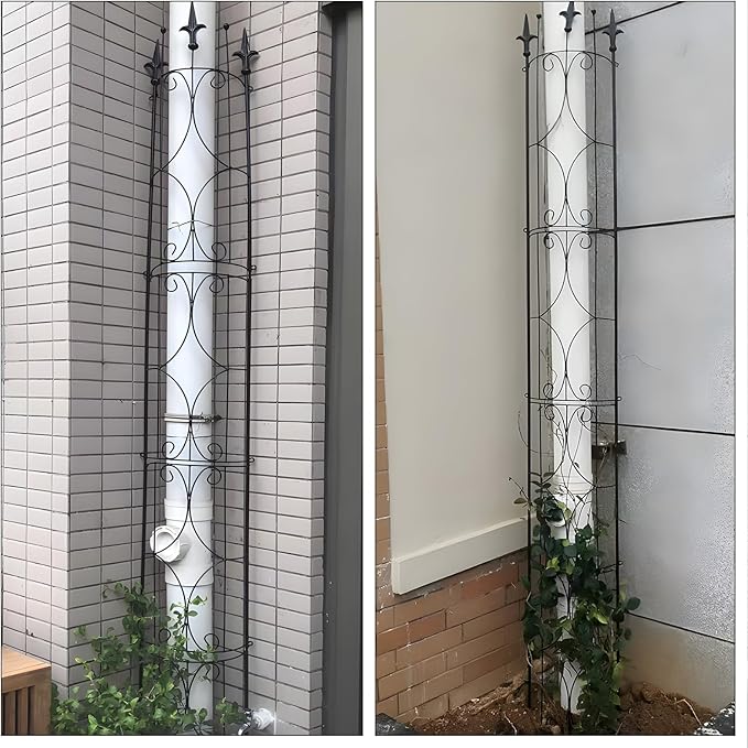 Garden Trellis 2 Pack 72'' H x 12'' W Metal Plant Trellis Indoor/Outdoor Metal Garden Trellis Plant Trellis for Potted Plants Climbing Houseplants Flowers