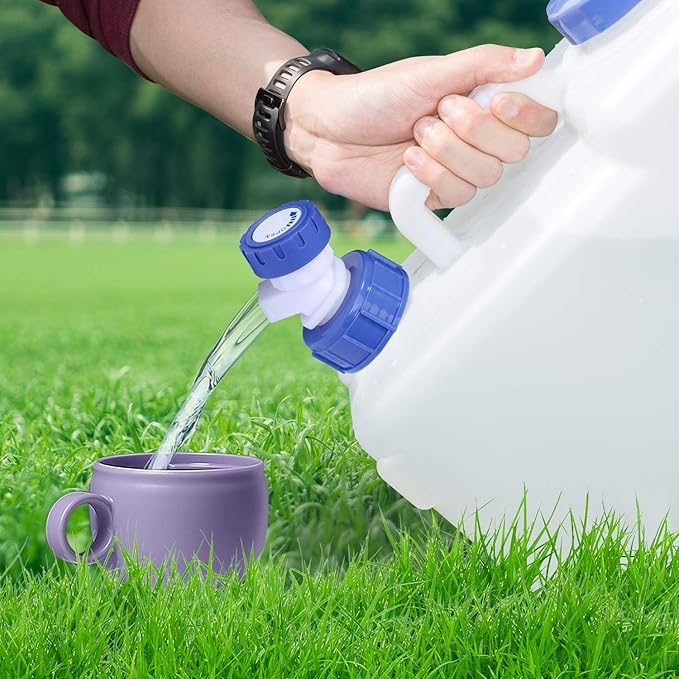 4 Gallon/15L Water Container with Spigot, Portable BPA Free Water Jug, Multifunction Water Tank for Camping Outdoor Hiking Picnic Supplies, Emergency Stroage