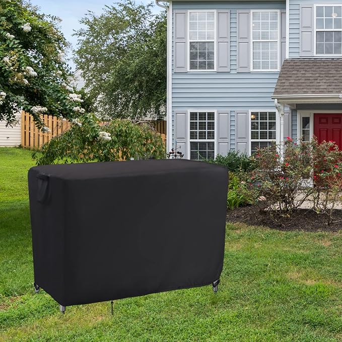 Kingling Outdoor Prep Table Cover, Waterproof Stainless Steel Table Covers Metal Table Cover Protection for Patio Kitchen Prep Work Tables - 36''L x 24''W x 35''H