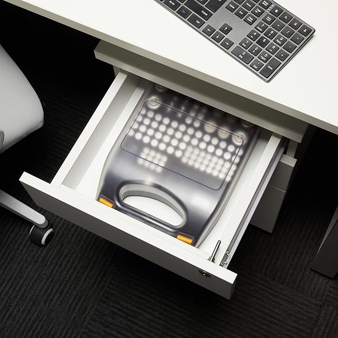 Amazon Basics Battery Organizer with Tester, Wall-Mounted Design, Handle Holds 110 Batteries, Clear/Black