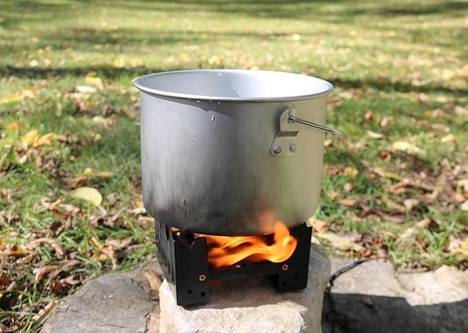 Coghlan's Emergency Stove - Lightweight, Portable Camping Stove for Backpacking, Survival, and Outdoor Cooking - Foldable Design with 24 Fuel Tablets Included (Compact for Travel and Storage)