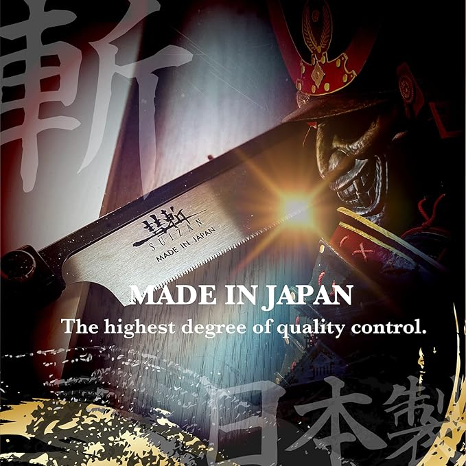 SUIZAN Dozuki Dovetail Saw 7" Rip Cross Angle Cut - Professional Japanese Pullsaw Handsaw Woodworking Tools