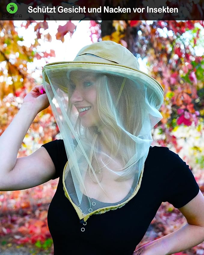 Mosquito Head Net Hat, Providing a Physical Barrier to Help Keep Mosquitoes and Bugs Away from Your Face