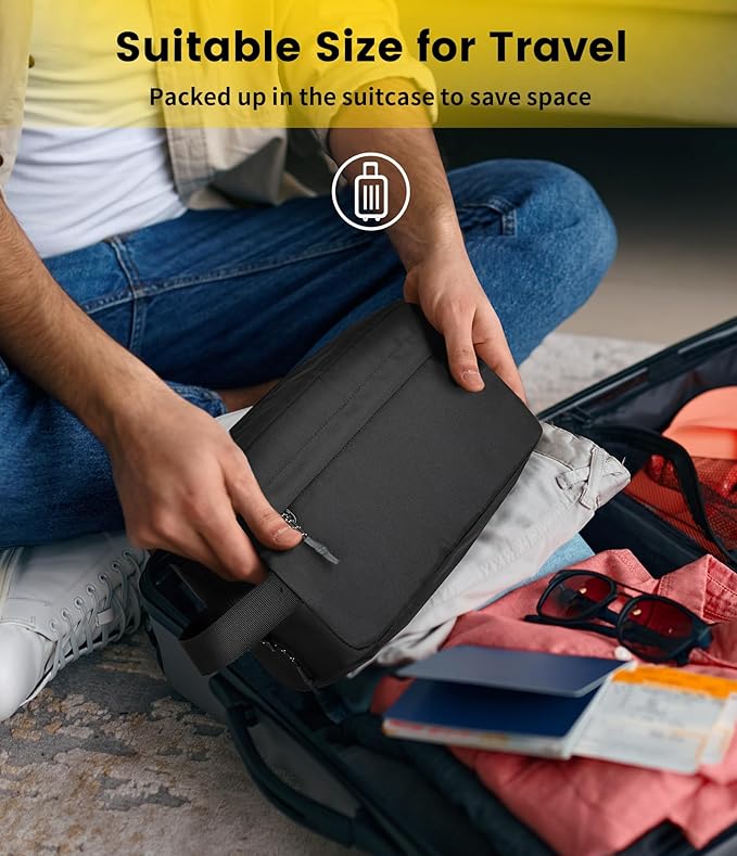 Vorspack Travel Toiletry Bag for Men - Hanging Toiletries Bag Water Resistant Dopp Kit Travel Bag for Toiletries Accessories