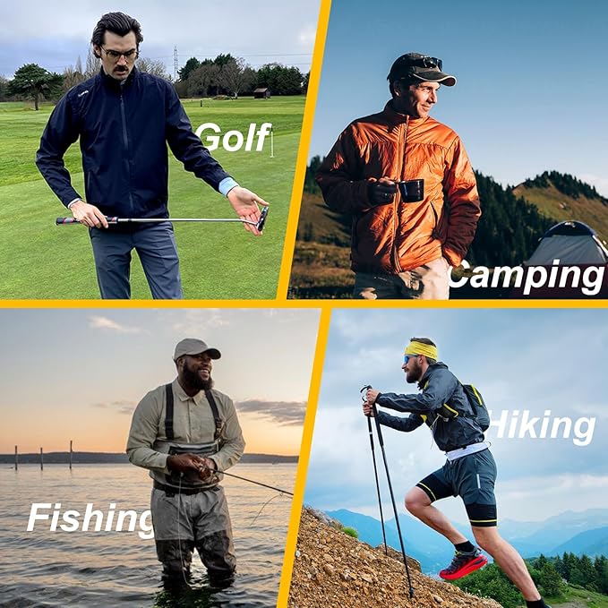 Men's Packable Rain Jacket Waterproof Outdoor Classic Lightweight Raincoat Hooded Windbreaker