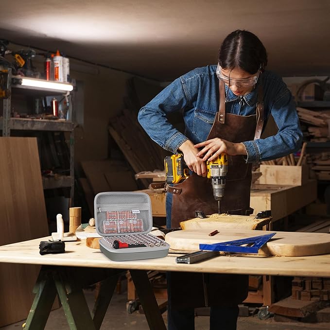 Battery Storage Case for AA AAA Button Cells, Battery Organizer Case, for 3 Batteries Variety Pack 88 Batteries Mesh Bag (Batteries Not Included) (GREY)