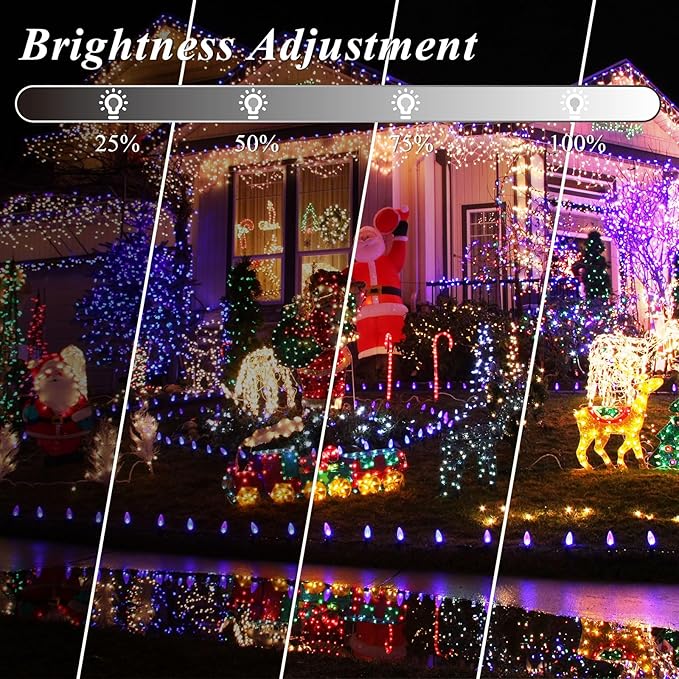 200 LED Christmas Lights Color Changing, 35 Colors 66FT Halloween String Lights with Remote Timer, Connectable Waterproof Twinkle Lights Plug in for Xmas Tree Outdoor Holiday Wedding Party Decor